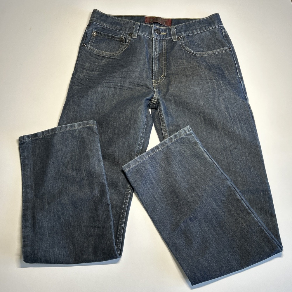 Levis 514 Slim Straight Denim Blue Jeans Boys Youth Size 18 REG 29 x 29 EUC - Picture 8 of 12